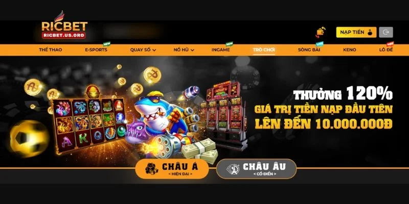 RIC BET sở hữu giao diện cực chuyên nghiệp, độc tôn.